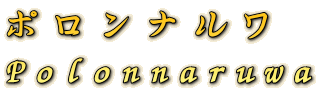 ポロンナルワ Polonnaruwa 