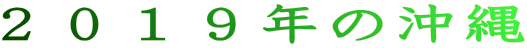 ２０１９年の沖縄 